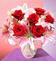 Fragrant Beauty Deluxe Bouquet with Vase
