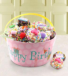 Happy Birthday Chocolate Covered Cookies